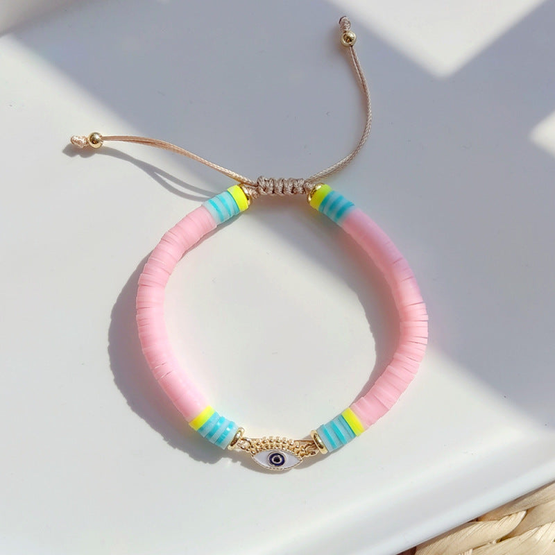 Women Fashion Bohemian Luck Eye Multicolor Bracelet