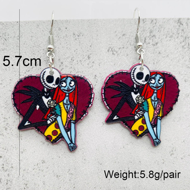Halloween Women Fashion Scary Zombie Vampire Dangle Earrings