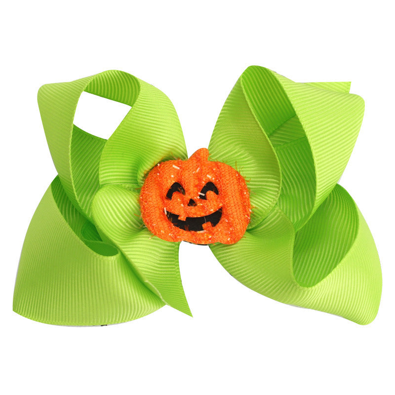 Accessoire pour cheveux d'Halloween pour enfants, épingle à cheveux fantôme en forme de tête de citrouille et de chat mignon