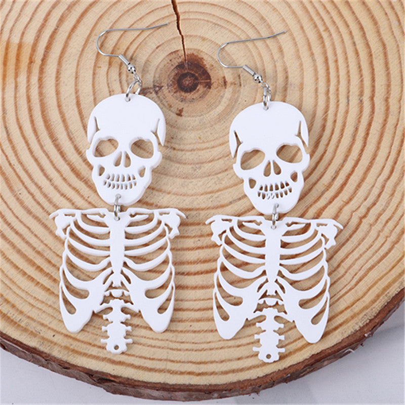 Gothic Halloween Exaggerated Creative Skull Earrings