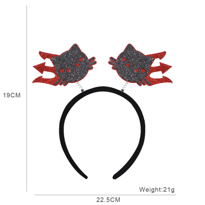 Bandeau d'Halloween pour enfants, accessoires de fête fantôme, citrouille et squelette