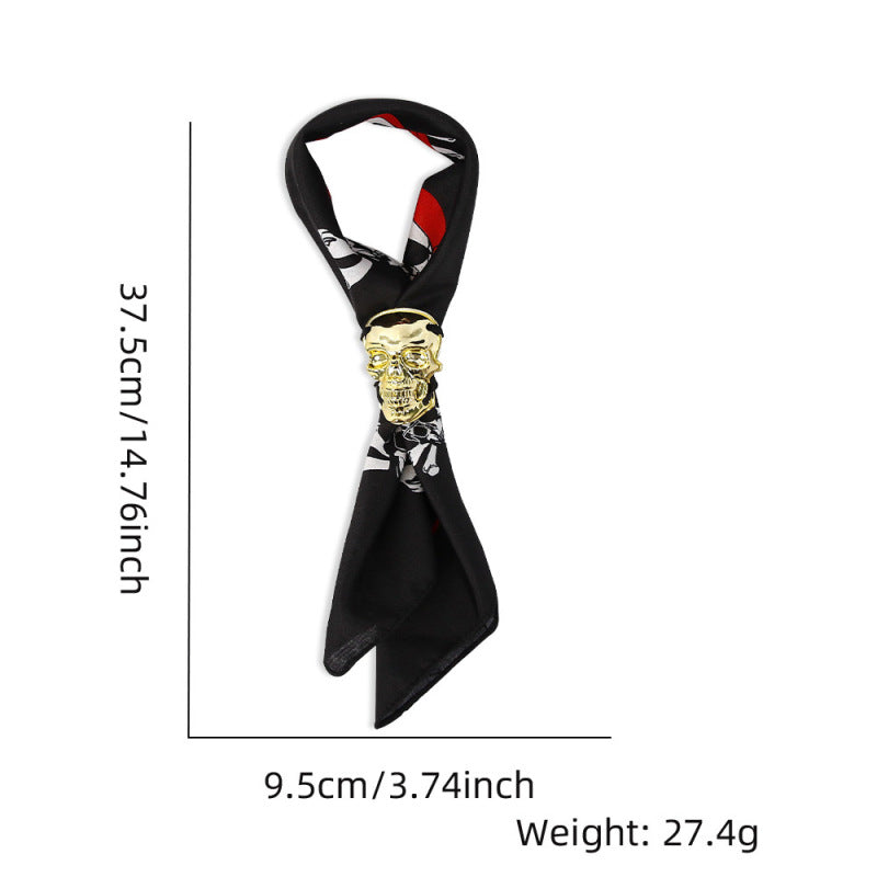 Costume d'Halloween pour enfants avec nœud papillon fantôme et accessoires tête de mort