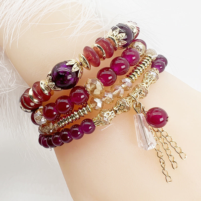 Boho Women Fashion Creative Crystal Beaded Bracelet