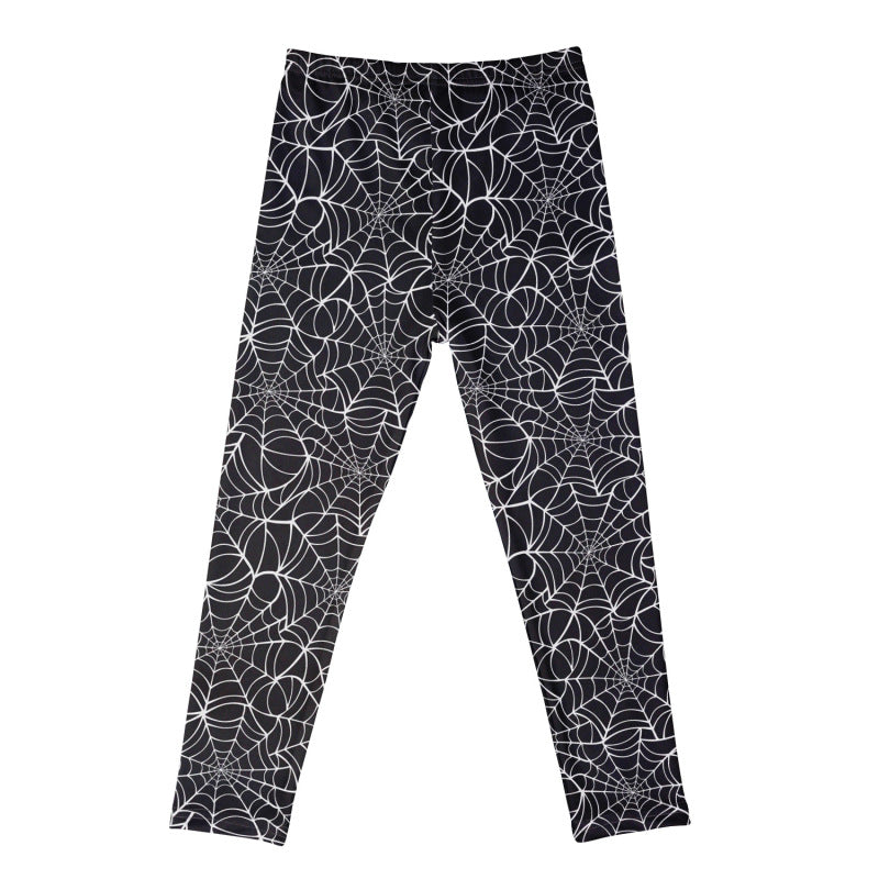 Leggings de ocio con estampado de Halloween para niñas pequeñas