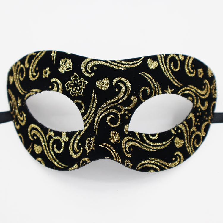 Masque demi-visage Zorro à la mode, simple et assorti aux couleurs