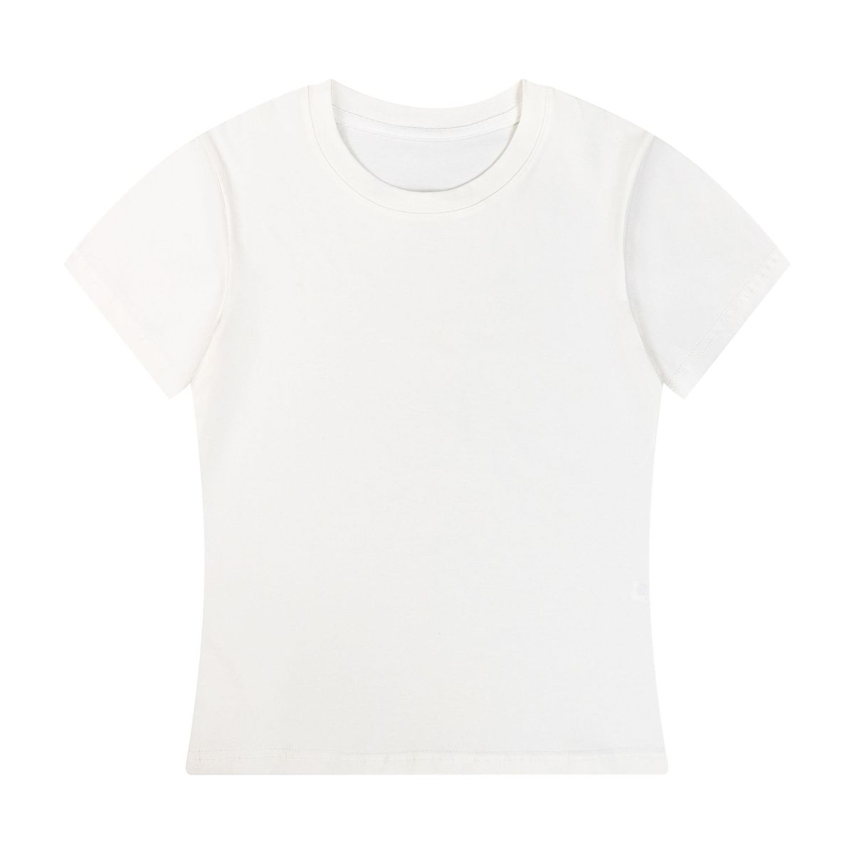 T-shirt d'été décontracté de couleur unie pour femme