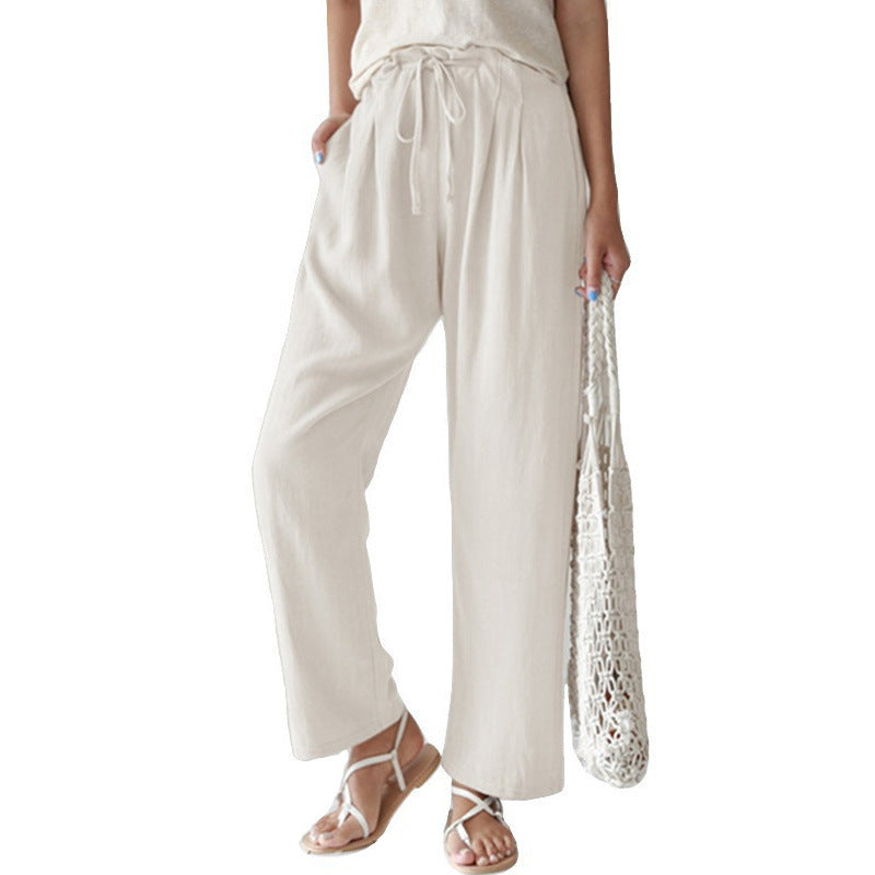 Women'S Fashion Casual Cotton Linen Trousers