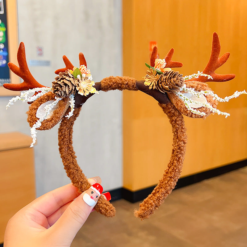 Diadema de astas negras para Halloween con diseños festivos