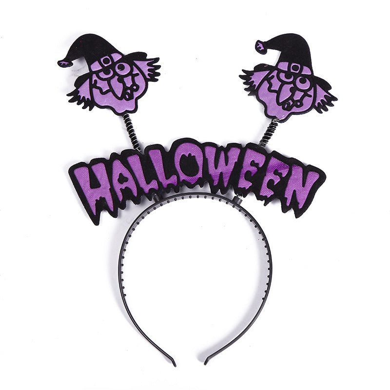 Halloween Hair Accessories Fashion Pumpkin Witch Headband