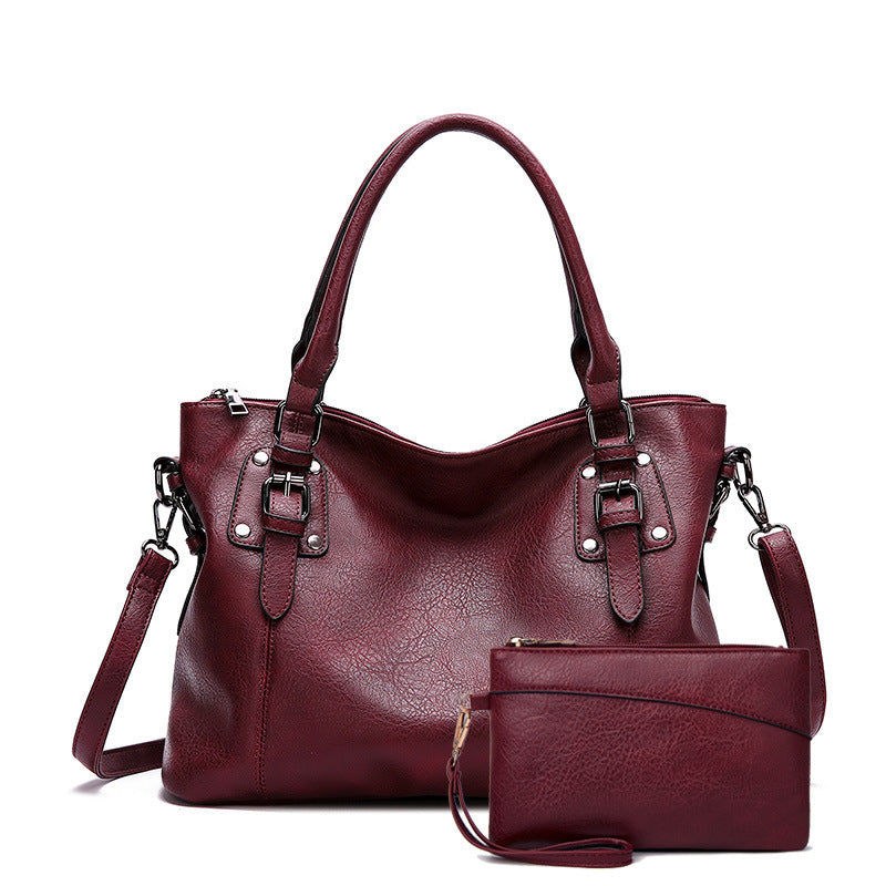 Fashion Women Vintage Simple Shoulder Tote Bag