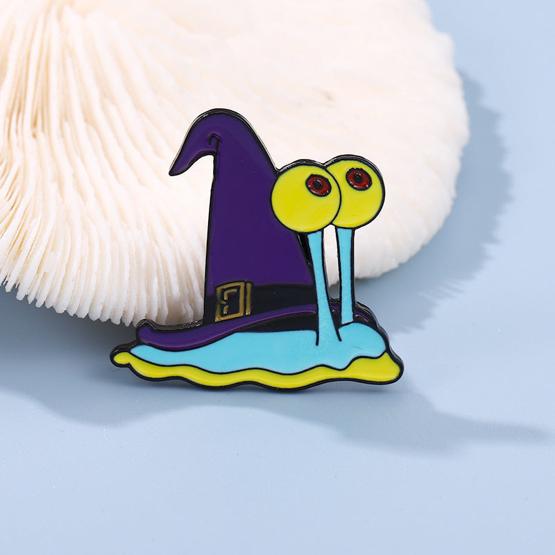 Halloween Cartoon Cute Animal Paint Brooch