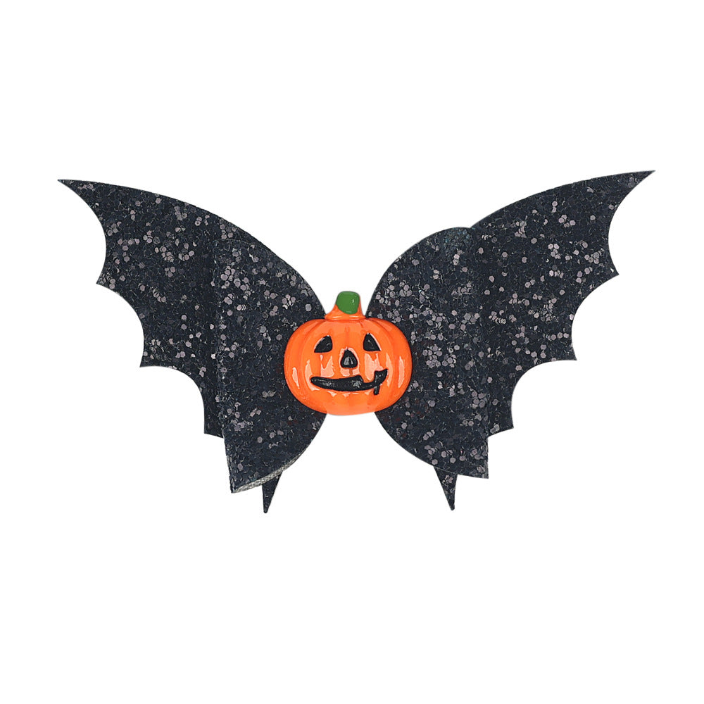Pince à cheveux citrouille pour enfants, motif dessin animé, à la mode, pour Halloween