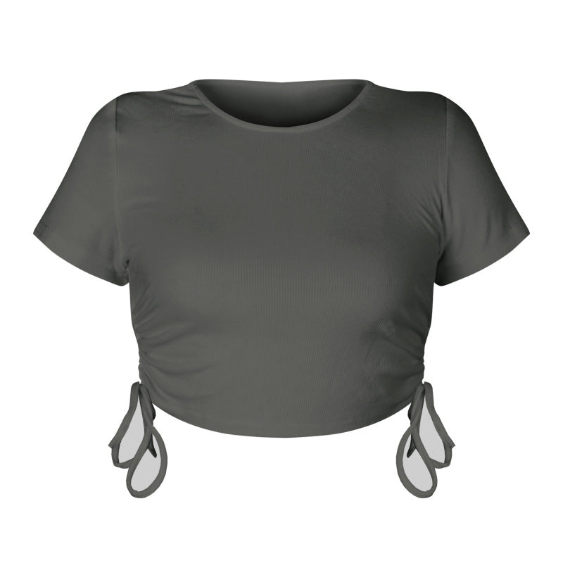Women'S Ribbed Cotton Spandex Cropped Top