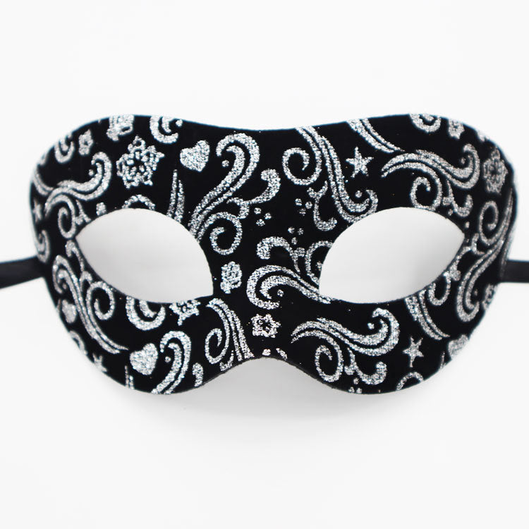 Masque demi-visage Zorro à la mode, simple et assorti aux couleurs