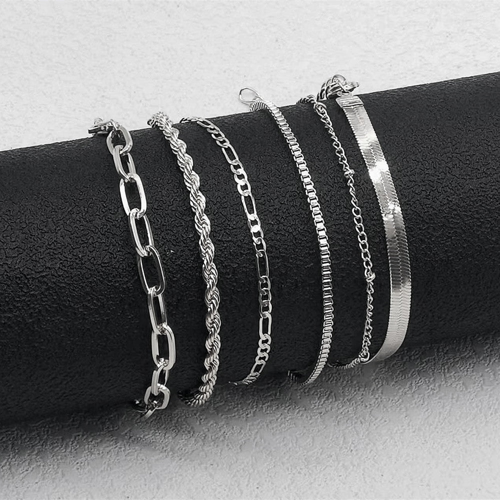 Bohemian Minimalist Women Metal Figaro Chain Bracelet