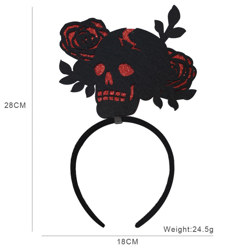 Bandeau d'Halloween pour enfants, accessoires de fête fantôme, citrouille et squelette