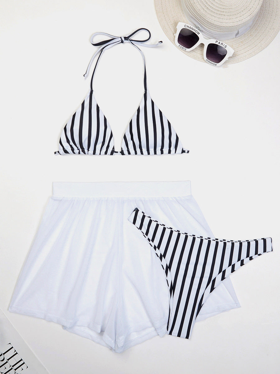 Women Summer Vacation Sexy Swimsuit Three-Piece Set