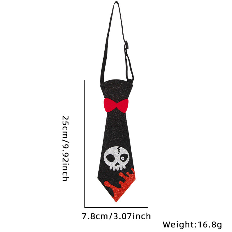 Kids Halloween Tie Ghost Party Costume Accessory