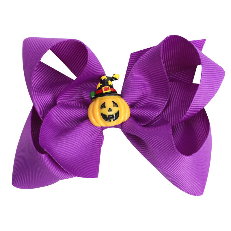 Accessoire pour cheveux d'Halloween pour enfants, épingle à cheveux fantôme en forme de tête de citrouille et de chat mignon