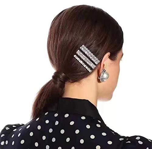 Women Fashion Simple Rhinestone Hairpin 3-Piece Set