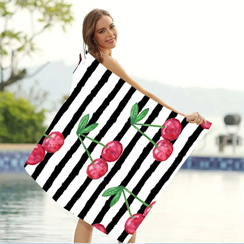 Toalla de microfibra con estampado digital informal de moda