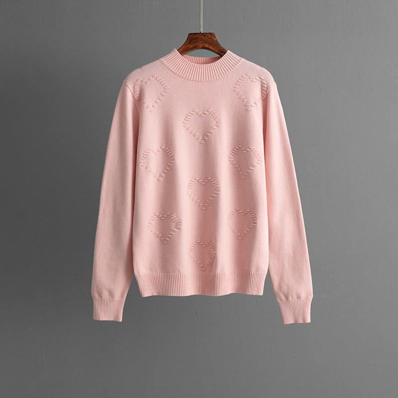 Women Casual Solid Color Long Sleeve Sweater and Pants Set
