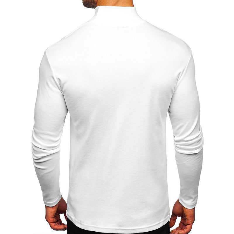 Men's Casual Basic Solid Color Long Sleeve T-Shirt