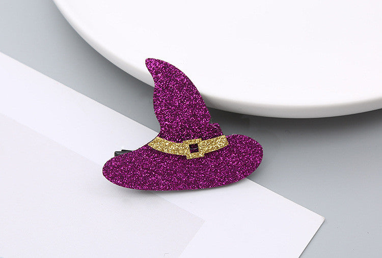 Pinces à cheveux pour femmes, mignonnes, chauve-souris, citrouille, chapeau, interrupteur, Halloween