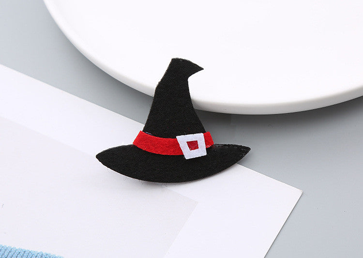 Pinces à cheveux pour femmes, mignonnes, chauve-souris, citrouille, chapeau, interrupteur, Halloween
