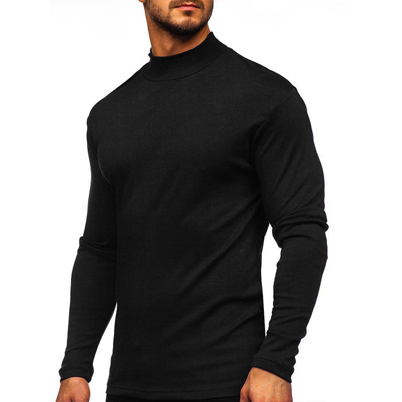 Men's Casual Basic Solid Color Long Sleeve T-Shirt