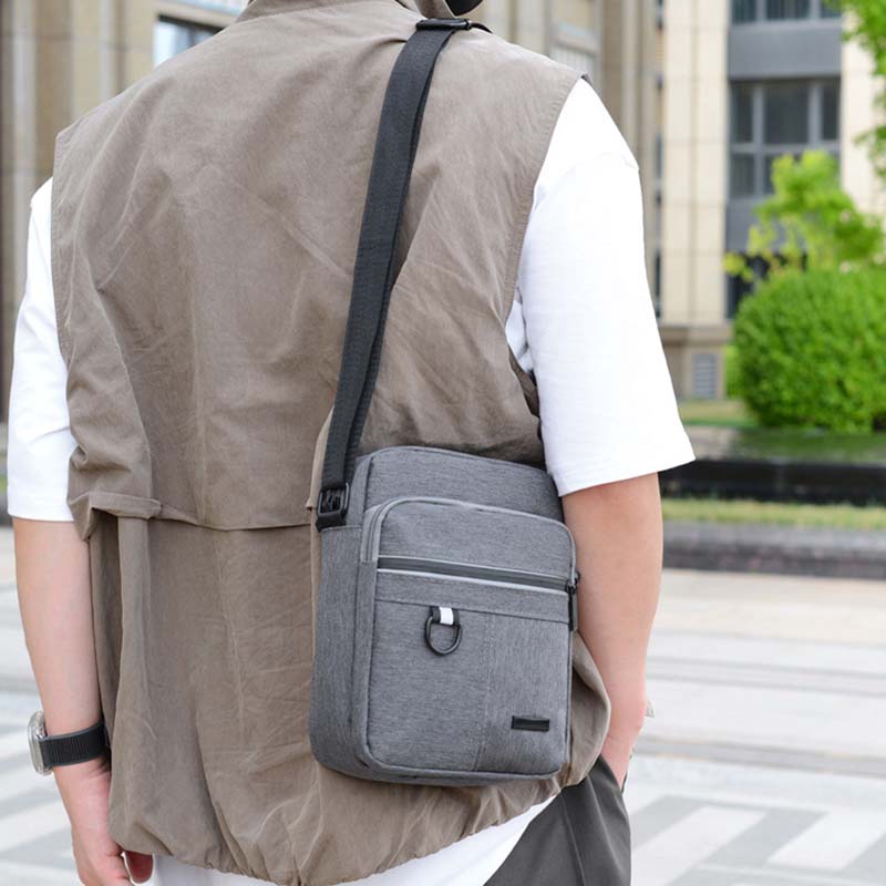 Bolso bandolera Oxford informal de negocios para hombre, elegante y duradero, de cuero.
