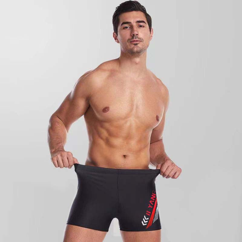 Traje de baño de carreras de ángulo plano a juego para hombre