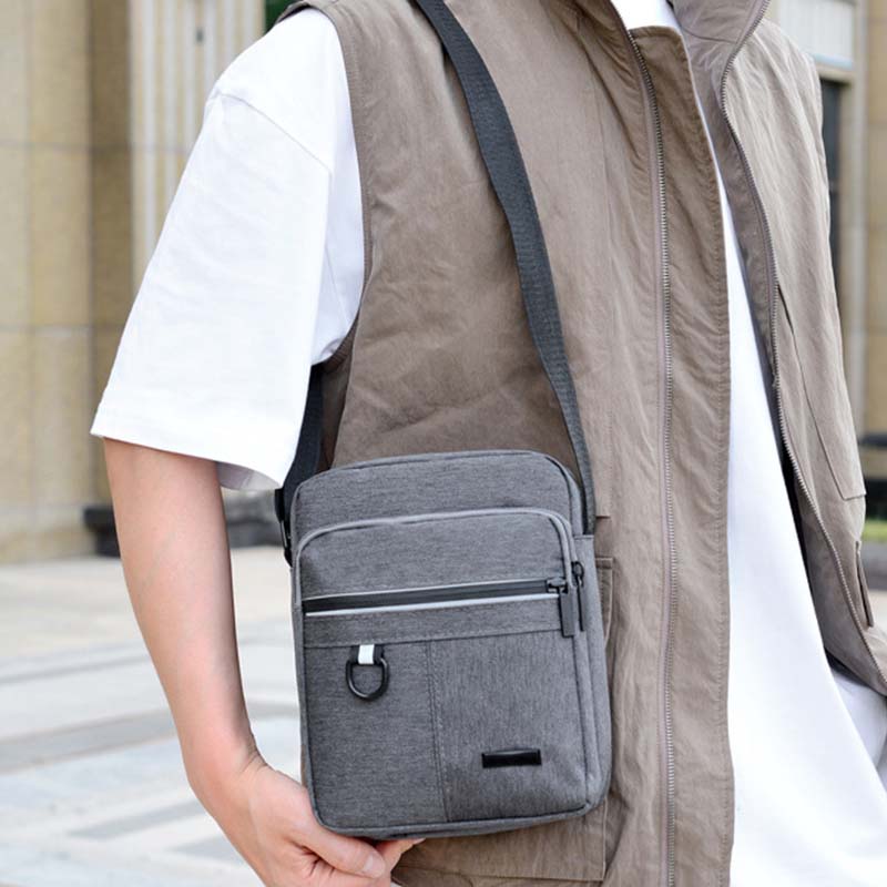 Bolso bandolera Oxford informal de negocios para hombre, elegante y duradero, de cuero.