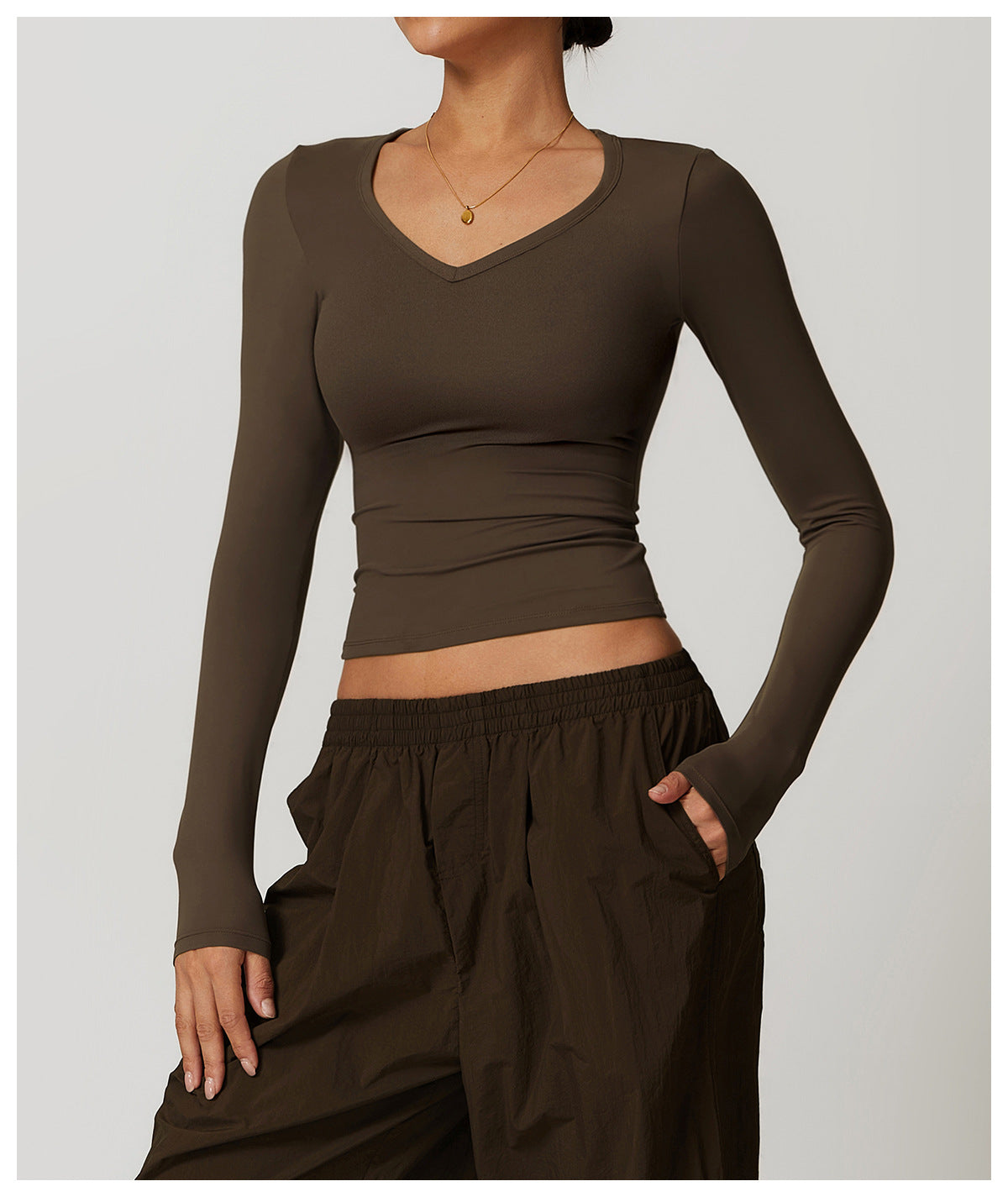 Casual Quick-Drying Long-Sleeve Yoga T-Shirt