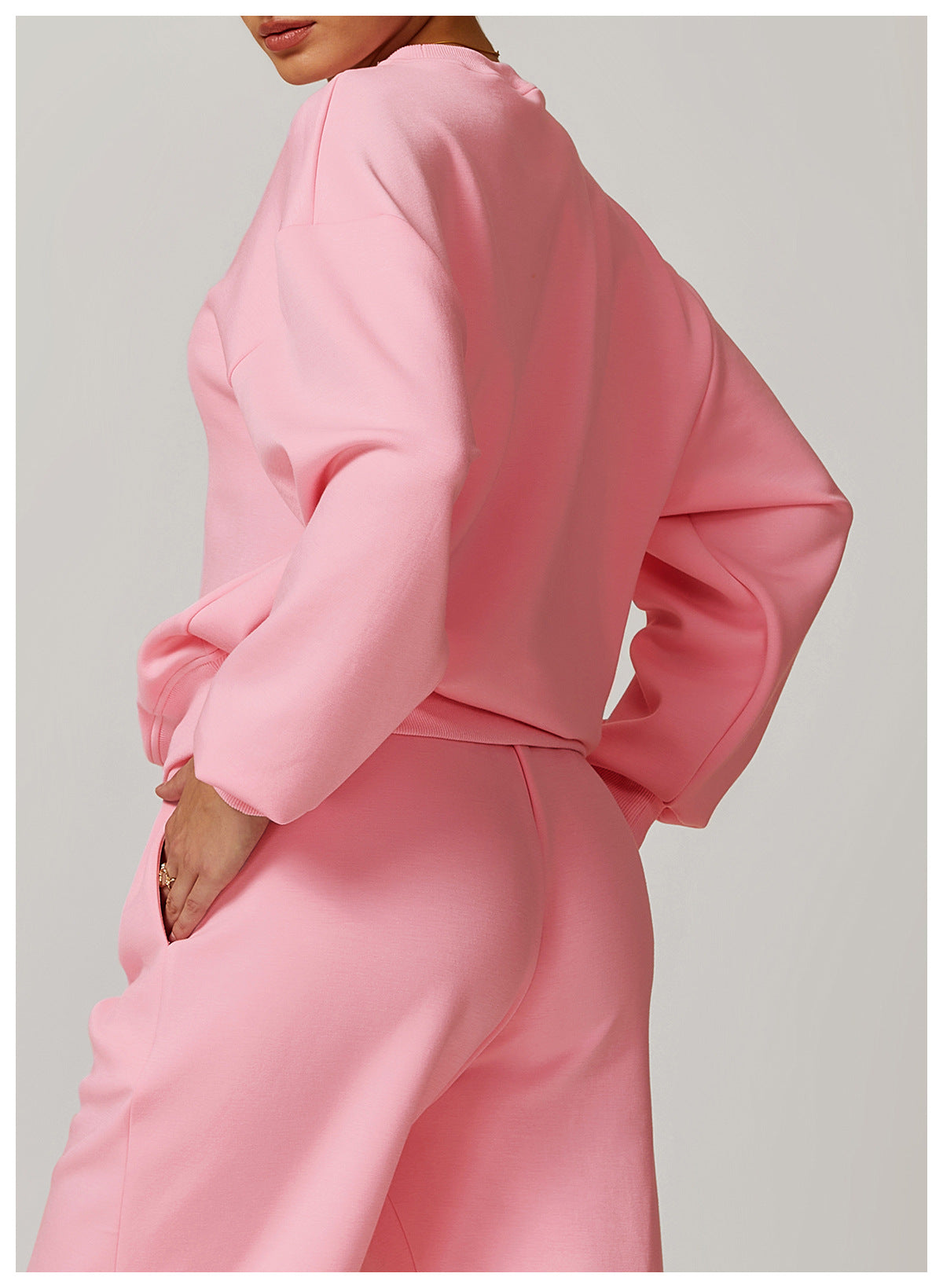 Women’s Casual Solid Color Long-Sleeve Sweatshirt