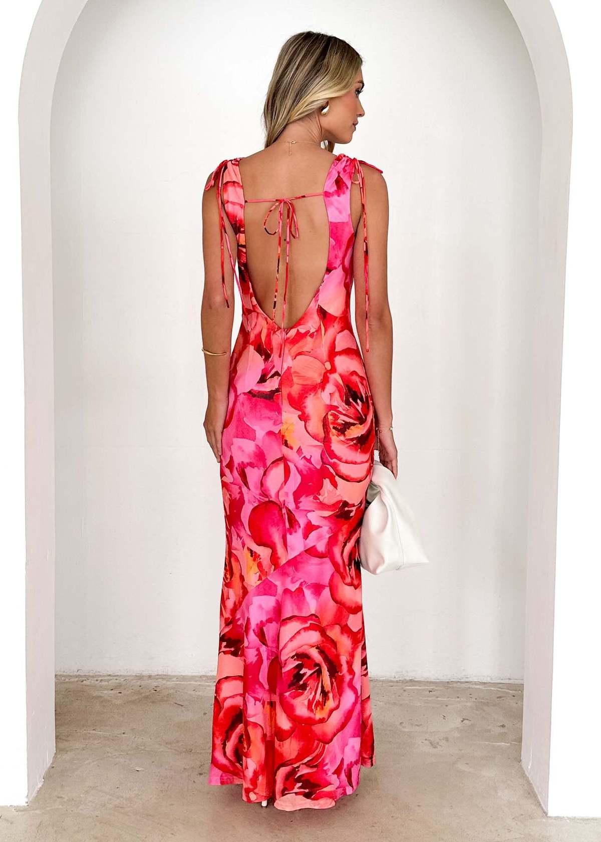 Vestido sexy con cuello en V y estampado floral para mujer