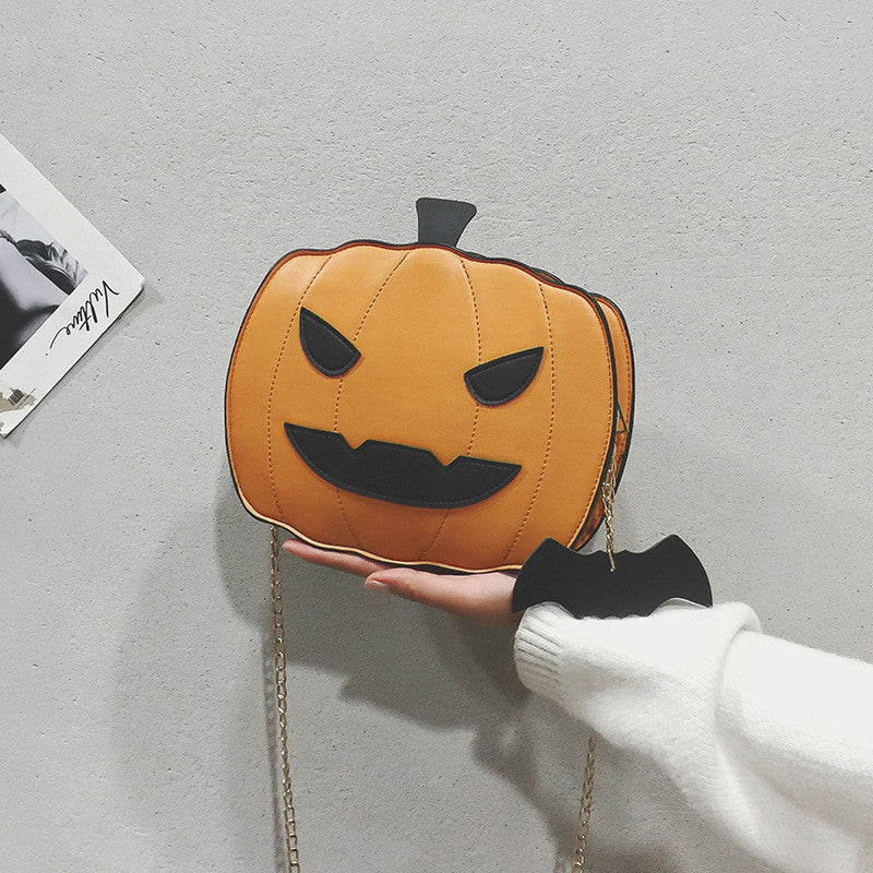 Bolso de poliéster con forma de calabaza y diablo para niños en Halloween