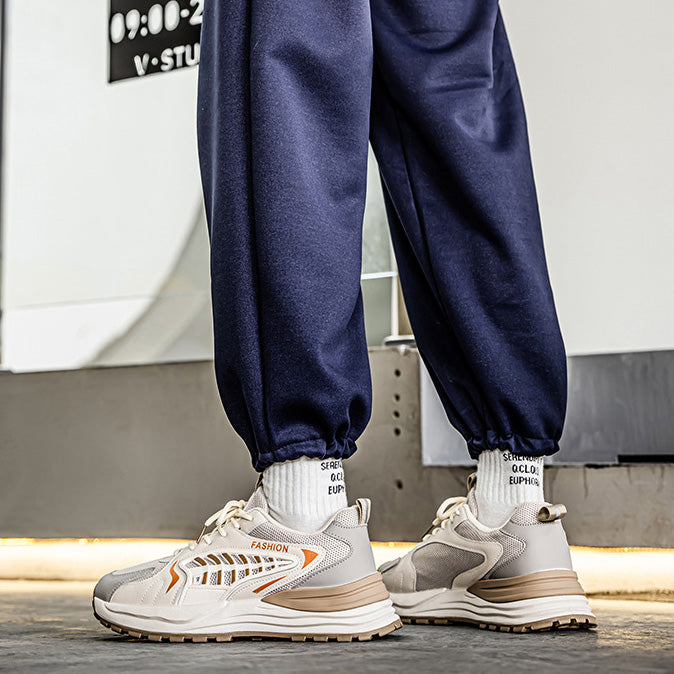 Men Casual Mesh Breathable Thick-Soled Sneakers