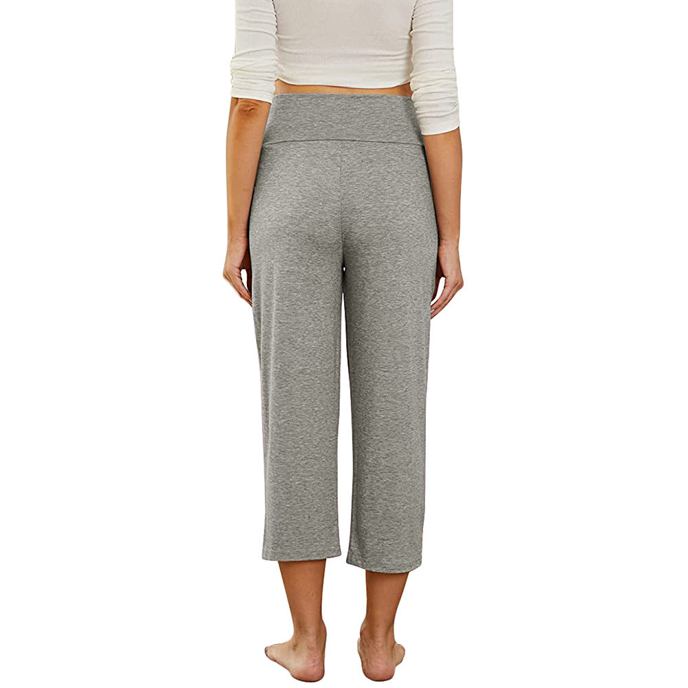 Pregnant Women Casual Solid Color Yoga Pants