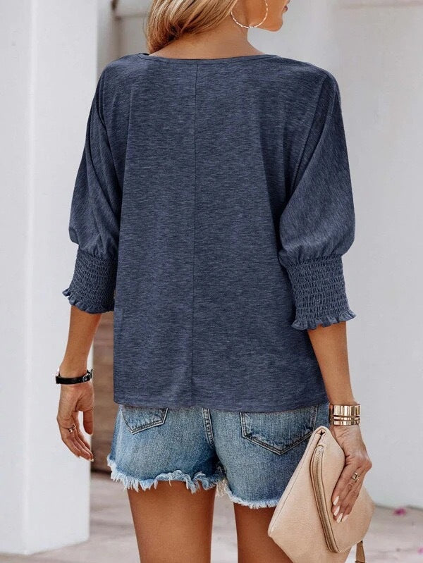 Women Casual Cotton Long-Sleeve Loose T-Shirt