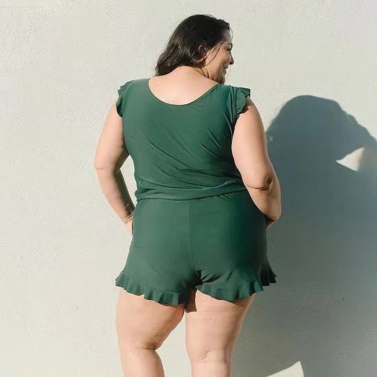 Combinaison sexy grande taille à imprimé, col en V, sans manches, à la mode pour femmes