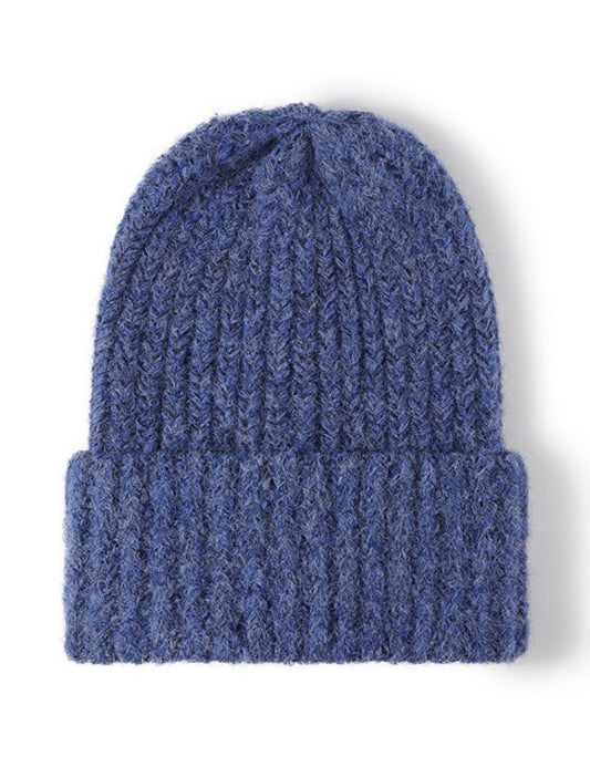Simple Solid Color Knit Hat Lengthen Beanie