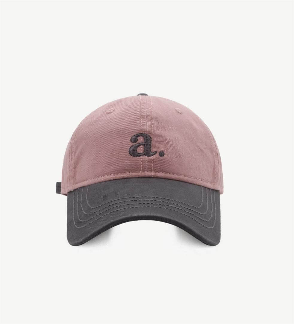 Contrast Color Embroidered Baseball Caps