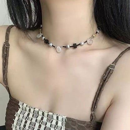 Handmade Beaded Tears Drops Choker Necklace
