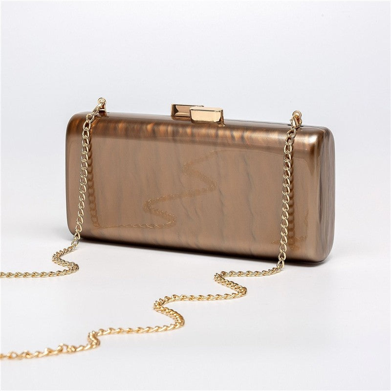 Trendy Acrylic Rectangular Evening Clutch