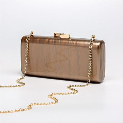 Trendy Acrylic Rectangular Evening Clutch