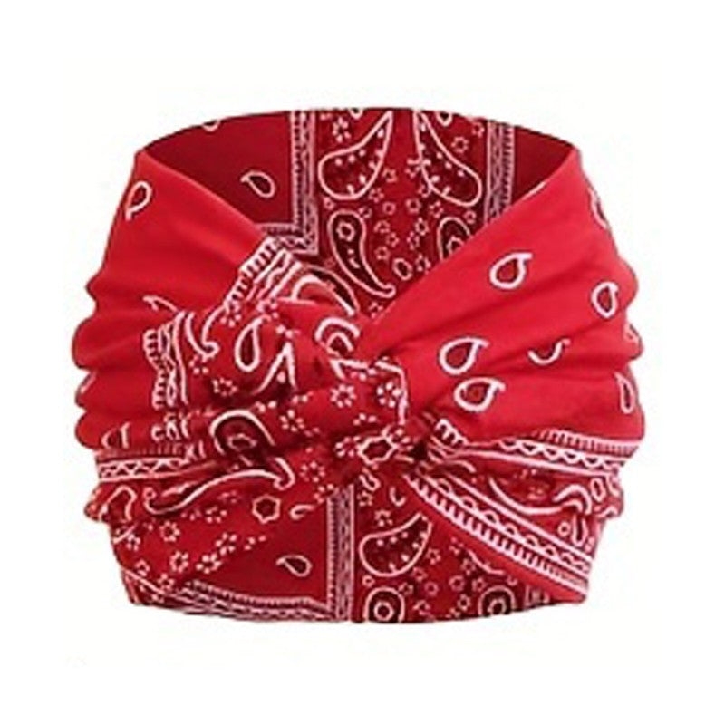 Printed Knot Elastic Headband