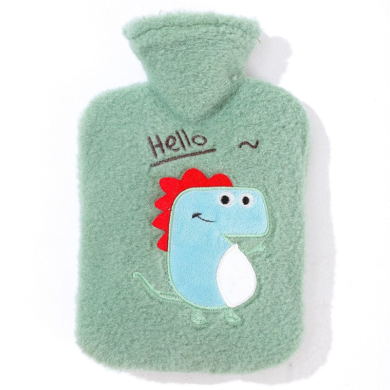 Cartoon Printed Flannelette Cover Infusing Water Hot Water Bag