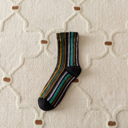 Bohemian Vertical Striped Socks