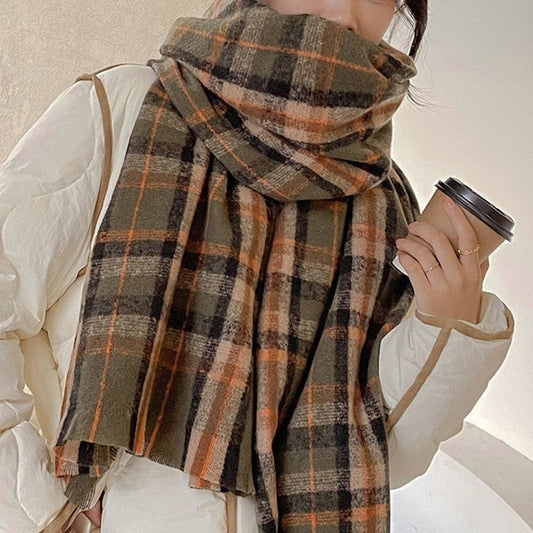 Classic Women's Plaid Scarf